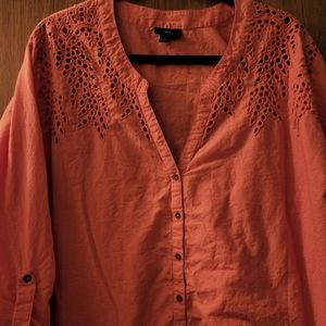 Orange light weight shirt